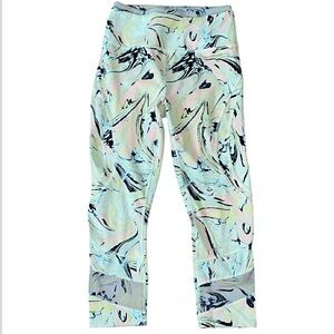 FP Movement Loose Your Marbles lime green Zest combo mesh 7/8 activewear legging